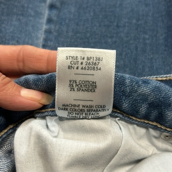 JustBlack Medium Blue Rough Hem Boot Cut Jean Sz 29 - Picture 10 of 14